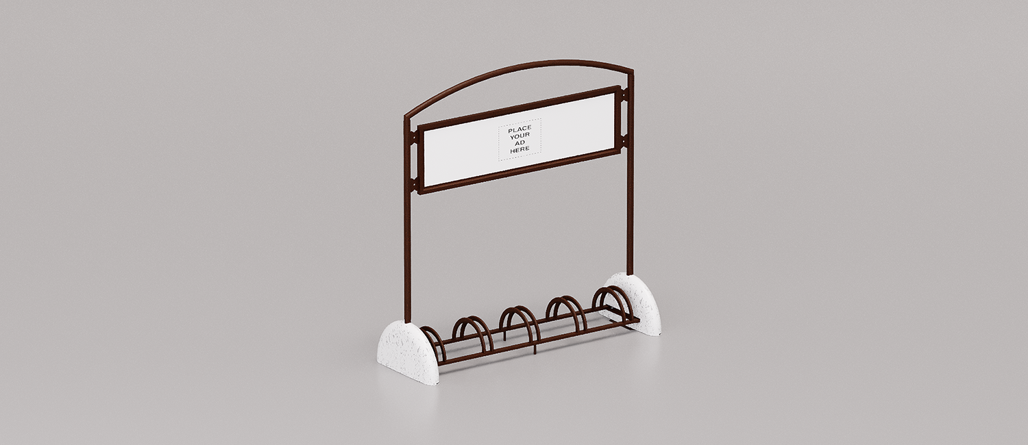 Bicycle stands Pireo Display 5 seats vista 2